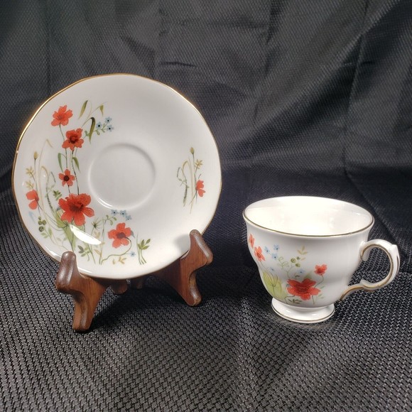 Vintage Colclough Bone China Teacup & Saucer No. 8657 Carmina Pattern E771 E773 - Picture 2 of 9